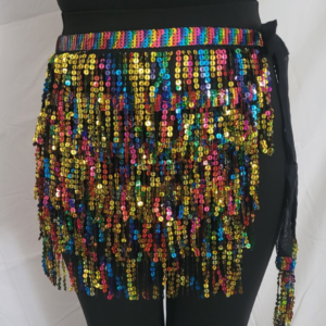 Adjustable sequins Latin Skirt