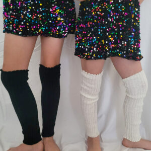 Girls long Ballet Socks Black & White