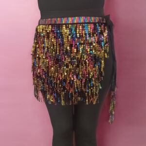 Adjustable sequins Latin Skirt