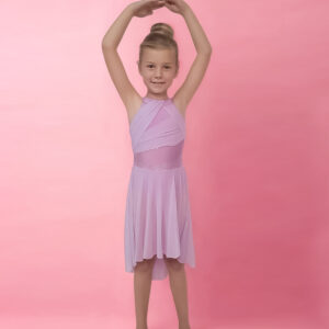 Girls Violet Sparkling Rhinestone Lyrical Costume
