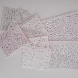 Silver Body and Hair Rhinestones