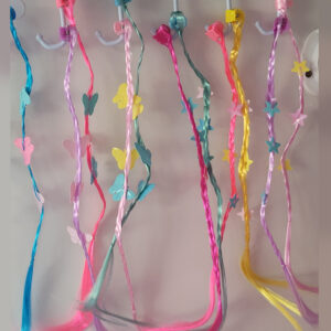 Play braided colourfull extension clips